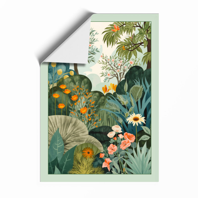 Garden in Bloom Botanical - Framed Print, A3 - 42.0 x 29.7 cm, Unframed