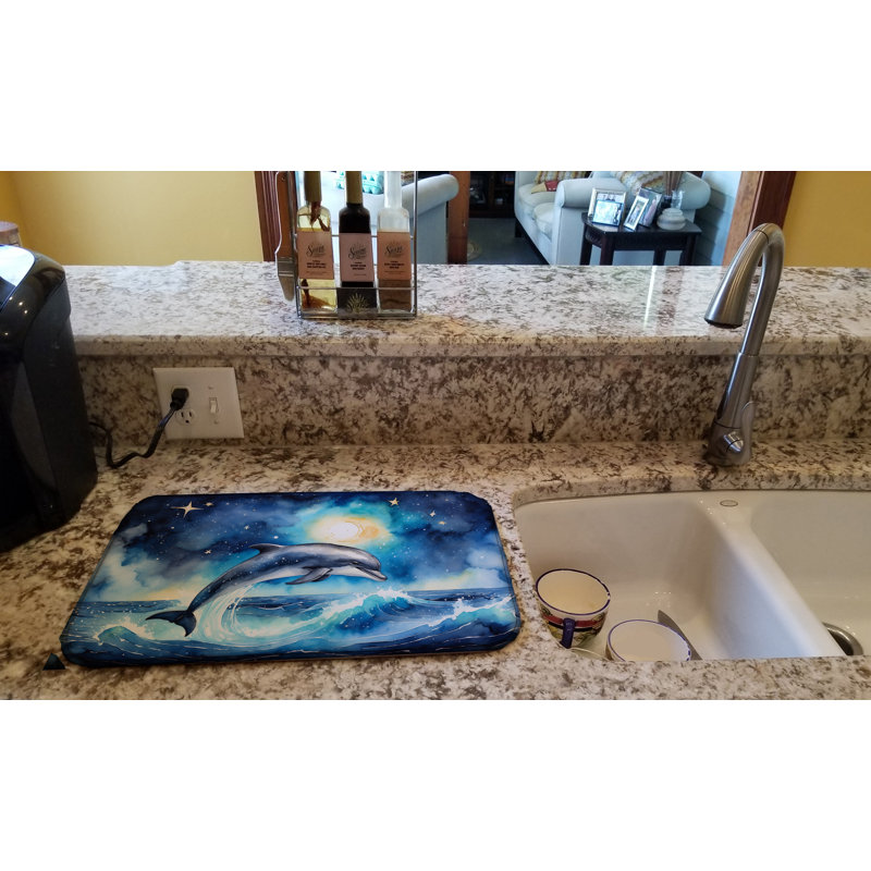 Tapis de séchage Dolphin in a Starry Sea