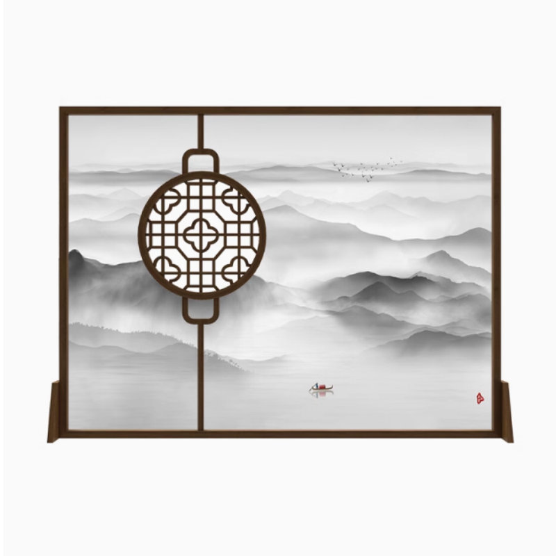 Paravent moderne en bois pour hall d'entrée, H 70,86 po x l 70,86 po x P 1,18 po