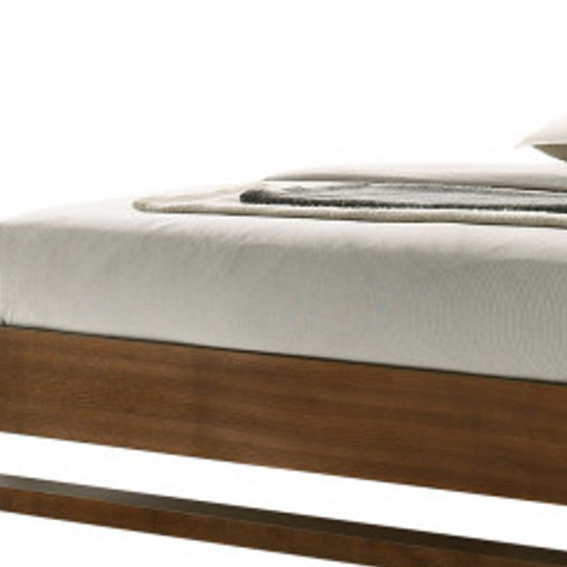 Structure de lit grand en bois brun, Grand