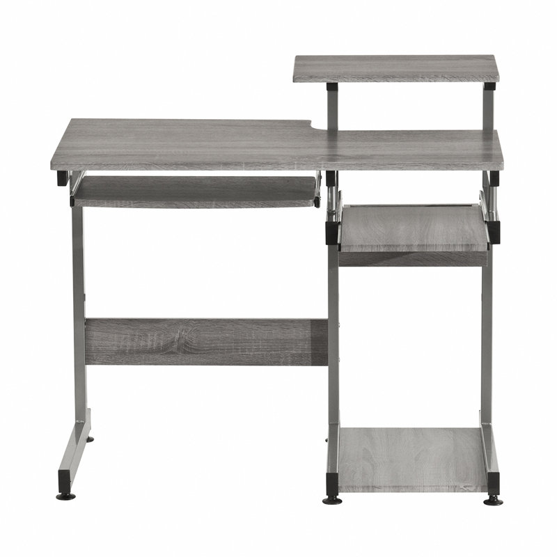 Bureau d'ordinateur complet, Gris