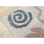 Tapis abstrait crème / sarcelle Jenna-793210606