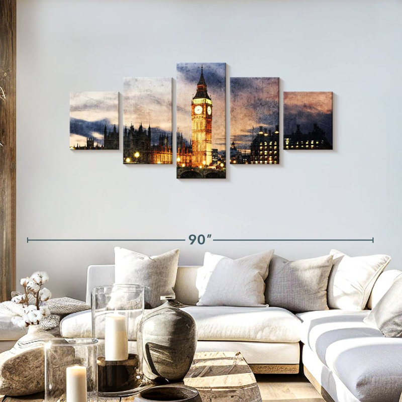 Lumières Westminster, H 30 po x l 68 po