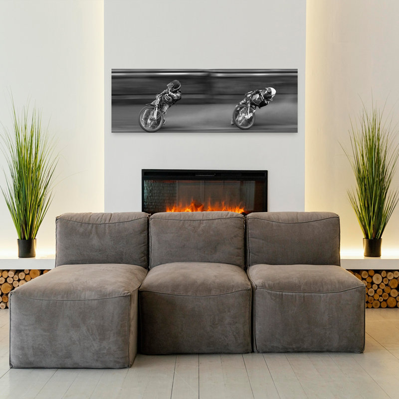 Art mural contemporain Speedway Race Action, H 16 po x l 48 po