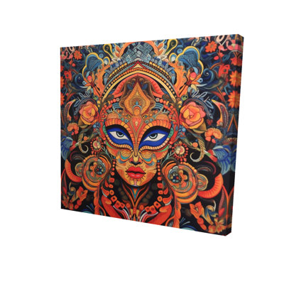 Aztec Face - Shapes Figurative Canvas for Home Decor