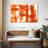 Orange Abstract Canvas Print-598247707