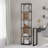 5-Shelf Slim Display Bookcase with Cross Metal Frame-279058419