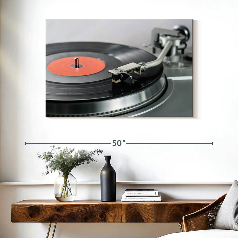 Abarca Vinyl Record Player, 26" H x 39" W