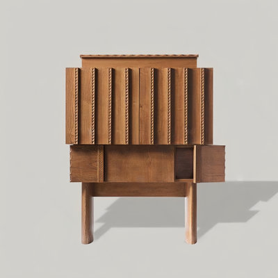 Armoire d'entrée de style médiéval