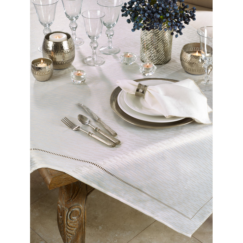 Axelle Striped Tablecloth, 160" x 65"
