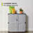 37" H x 36" W x 18" D 2 Door Storage Cabinet