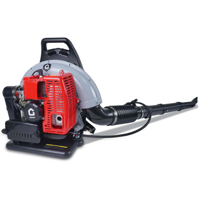 Backpack Leaf Blower, 66CC 2-Stroke Gas Blower with 880 CFM 320 MPH, 4.0HP Portable Garden Debris Blower, Red