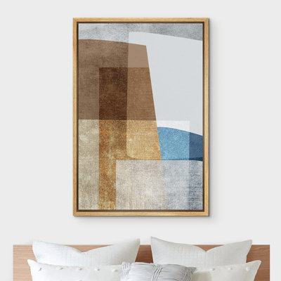 Illustration de style abstrait moderne de style Mid-Century