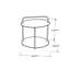 Azemar Round Metal Outdoor Side Table , 45cm cm W 45cm cm D
