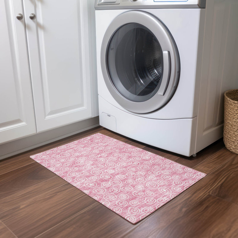 Faunce Washable Geometric Indoor / Outdoor Rug, Rectangle 1'8" x 2'6"