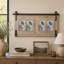Sigtuna 4-Slot Brown Wood Wall Picture Frame with Metal Accent