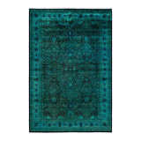Overyed One-of-a-Kind Rectangle 6'1" X 9'3" Hand Knotted Area Rug