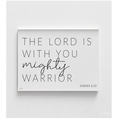Mighty Warrior, Framed Judges 6:12 Print, Lords Chistian Warrior Gift Idea, Pastor Birthday Gift, Church Member Gift Poster Print