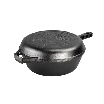 Wanderlust 3.2 Quart Seasoned Cast Iron Cabin Combo Cooker