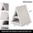 Wooden Triangle Book Holder,Book Rest For Reading In Bed,Rustic White