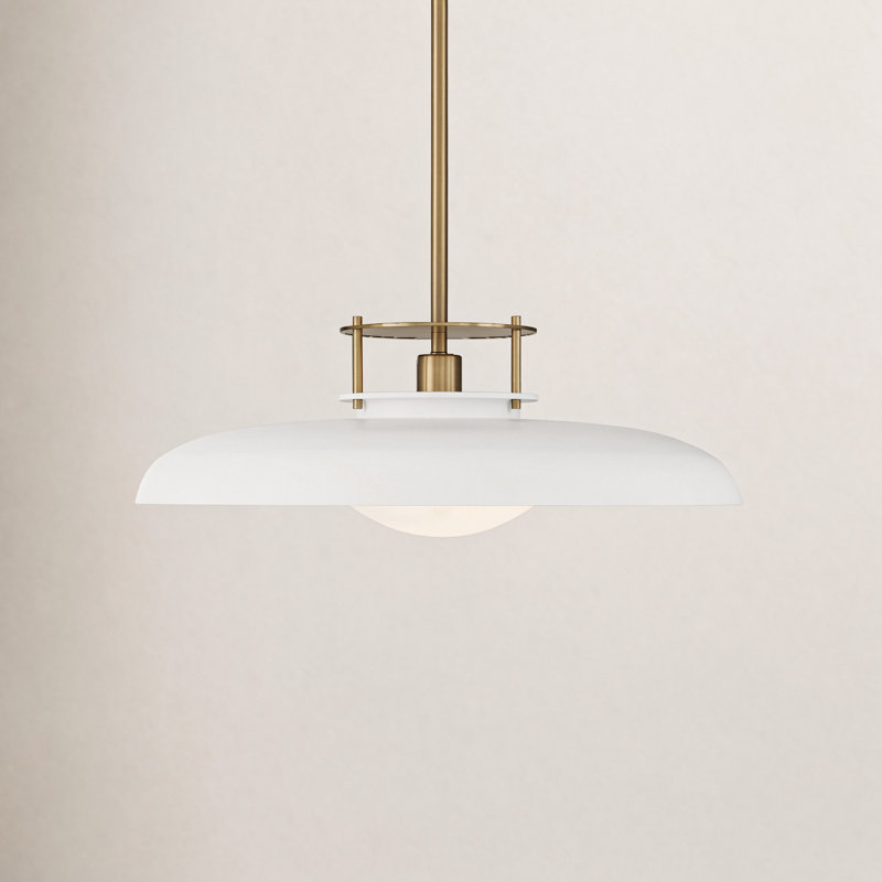 Chessa 1-Light Pendant in White, White, White