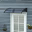 Dakota Fields 75cm W x 100cm D Plastic Cover Retractable Door / Window Awning-907521160