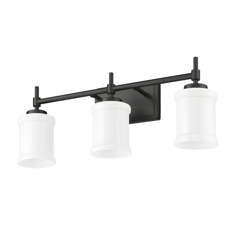 Zowie 3 Light Vanity, Matte Black