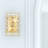 8'' Wall Sconce with Champagne Finish – 2-Light with E12 Base Glam Geometric Crystal Wall Light for Powder Room or Bathroom