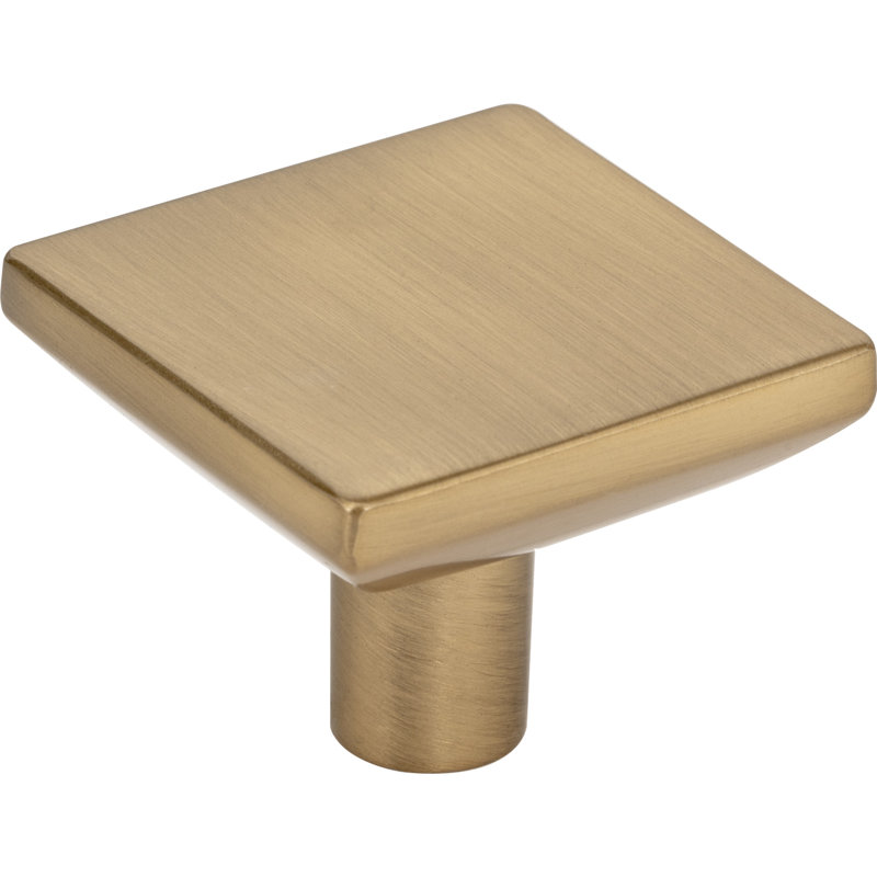 1 bouton carré Walker, longueur 1-5 / 8 po, Bronze satiné