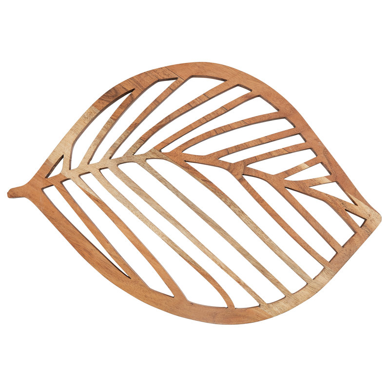  Ensemble de 2 feuilles en bois