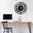Elegant Black Metal Wall Clock, 19.3 x 19.3 inches | Durable 100% Metal with 0.06 inch Thickness | Easy Wall Mounting, Requires 1 AA Battery | Modern Design for Living Room, Office, or Home Decor