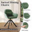 48.5cm H Swivel Upholstered Dining Chairs- Ergonomic Back-1640305358