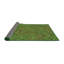 Vert abstrait/Tapis décoratif brun-1209183762