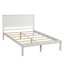 Base de lit plateforme avec tête de lit, support à lattes de bois, aucun sommier requis, simple-1949241389