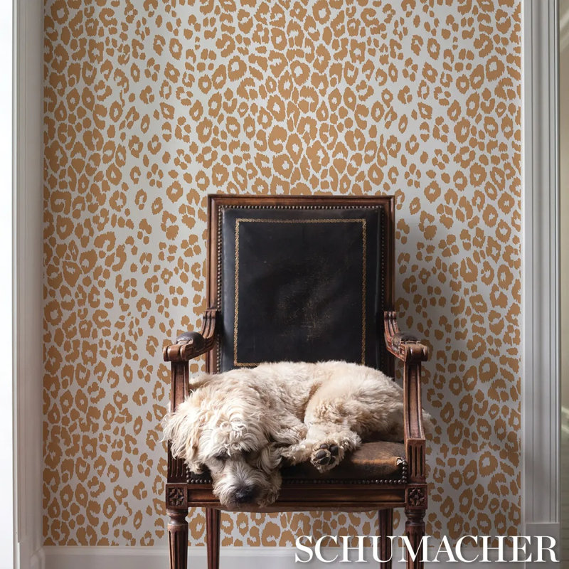 Iconic Leopard Wallpaper, Camel
