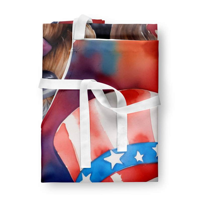 Patriotic American Apron, Wirehaired Pointing Griffon