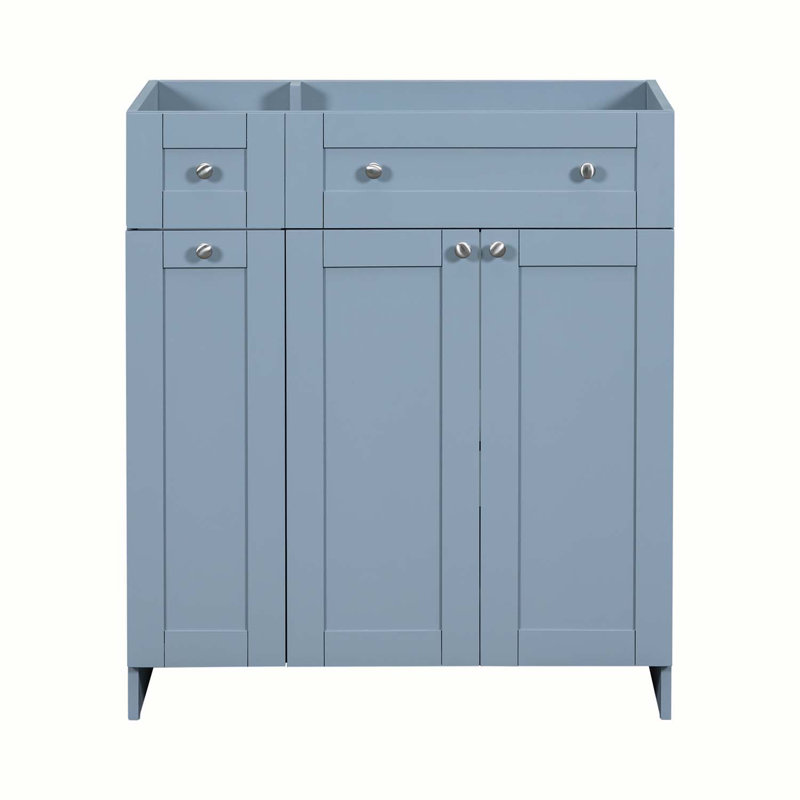 Base de meuble-lavabo simple 29,6 po seulement, Bleu