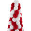 Candy Cane Pom Pom Christmas Tree Table Decoration