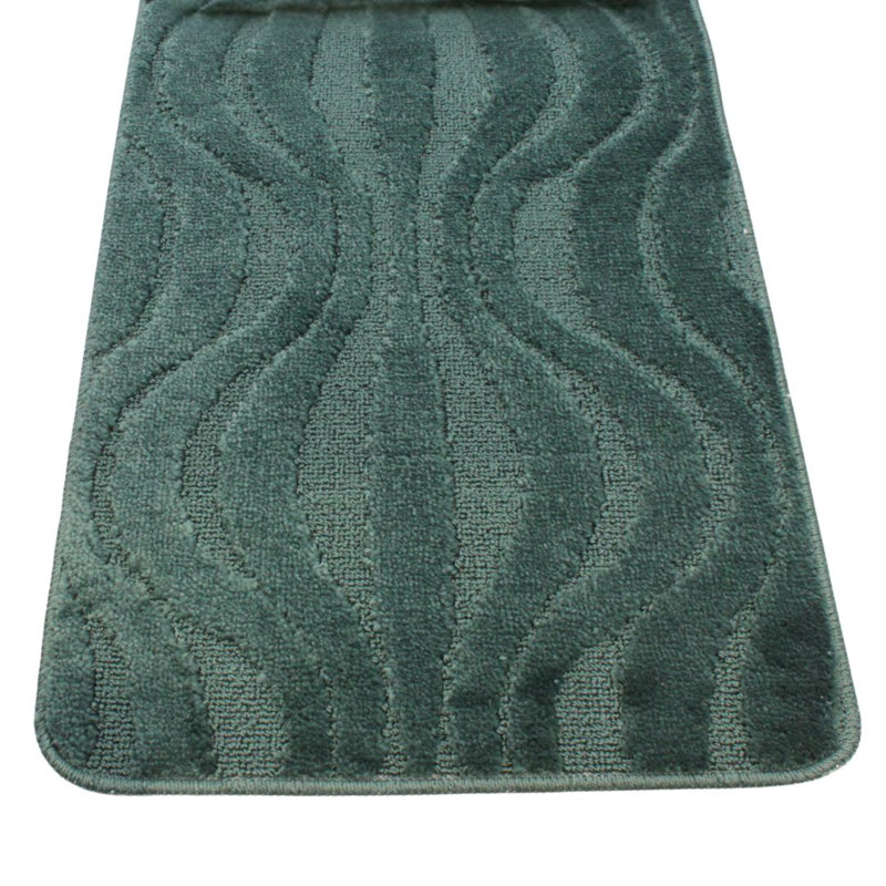 Polypropylene Plastic Bath Mat, Dark Green