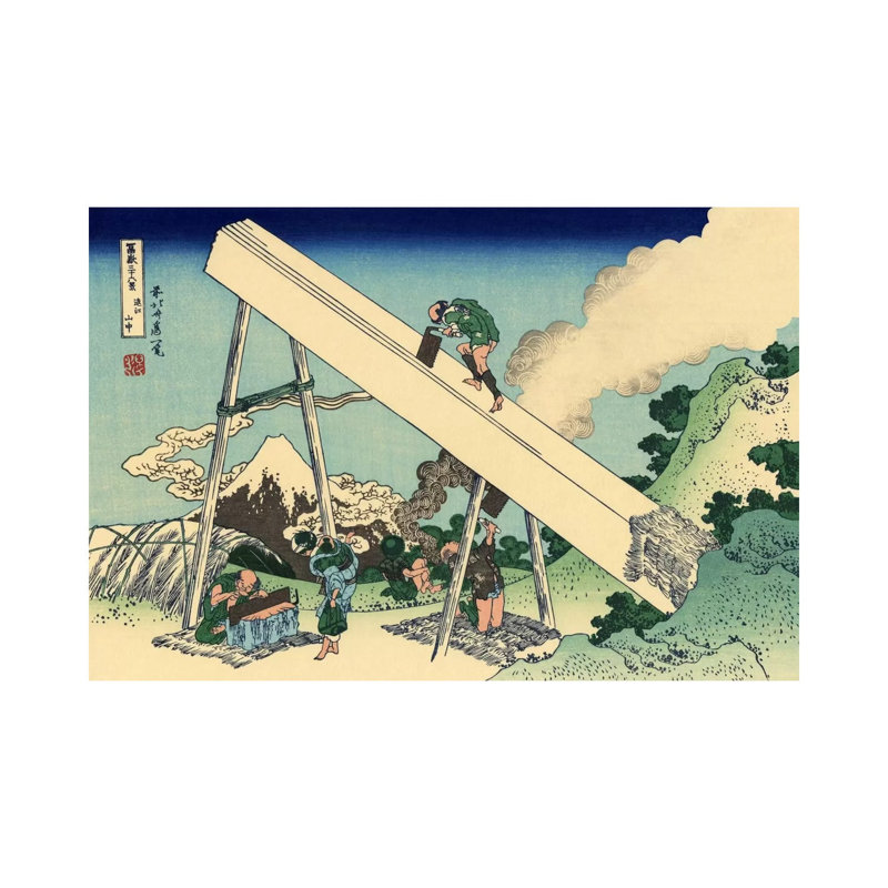 The Fuji From The Mountains Of Totomi by Katsushika Hokusai - Wrapped Canvas Painting, 101.6 cm H x 66.04 cm W x 1.91 cm D