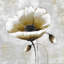 Fleur beige moderne - décor de salon avec imprimé mat