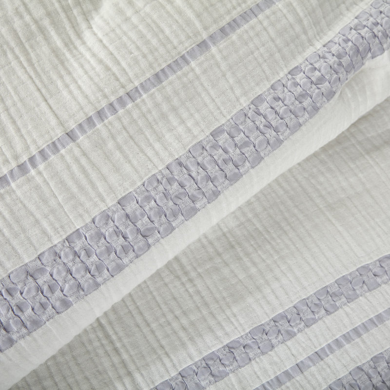 Ensemble d'édredon en jacquard de coton 2 pièces Splendid Pace - Gaze douce, délicate et confortable, simple