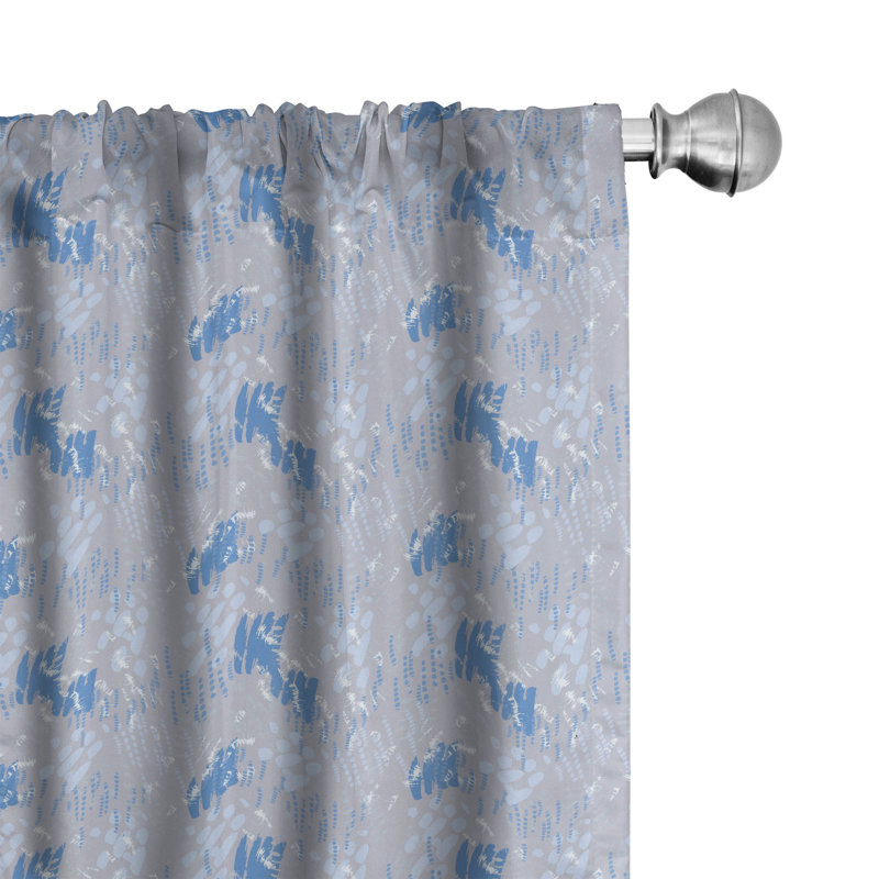 Rideaux 4 panneaux East Urban Home Nautical, L 56 po x L 84 po