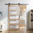 84'' Frosted Glass Barn Door with Installation Hardware Kit-99305807