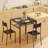 Modern 3-Piece Dining Room Set with Under-Table Storage, Kitchen Table and Chairs for 2 with Ergonomic Chairs, Space-Saving Dining Set for Kitchen & Living Room-1413399895-1413399894