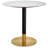 Trevor Round Marble Top with Stainless Steel Base Dining Table