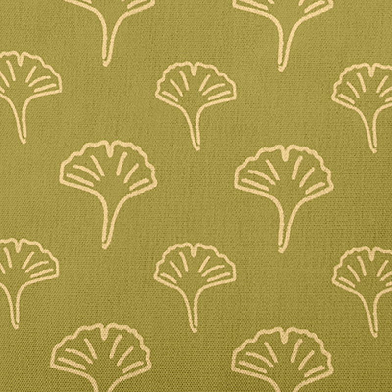 Coussin décoratif floral intérieur / extérieur Flower Power, H 16 po x l 16 po, Feuilles dorées discrètes