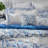 Laura Ashley Charlotte Cotton Reversible Blue Comforter Set-421669393