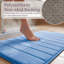 Ensemble de tapis de bain en mousse viscoélastique Billybob - Tapis de bain 2 pièces avec dessus en microfibre - Tapis antidérapants-27041067