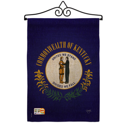 Double Sided 18.5'' H x 13'' W Burlap Flag Set